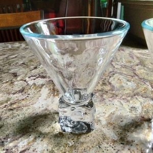 Vintage DiSaronno Ice Cube Martini Glass